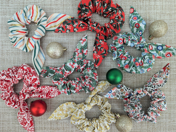 Holiday Bow Scrunchies | Liberty | Rifle Paper Co